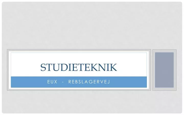 studieteknik