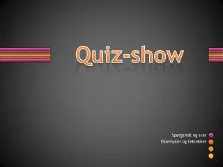 quiz show