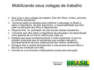 mobilizando seus colegas de trabalho