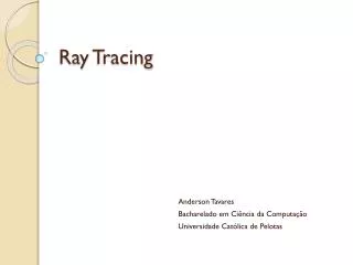 ray tracing