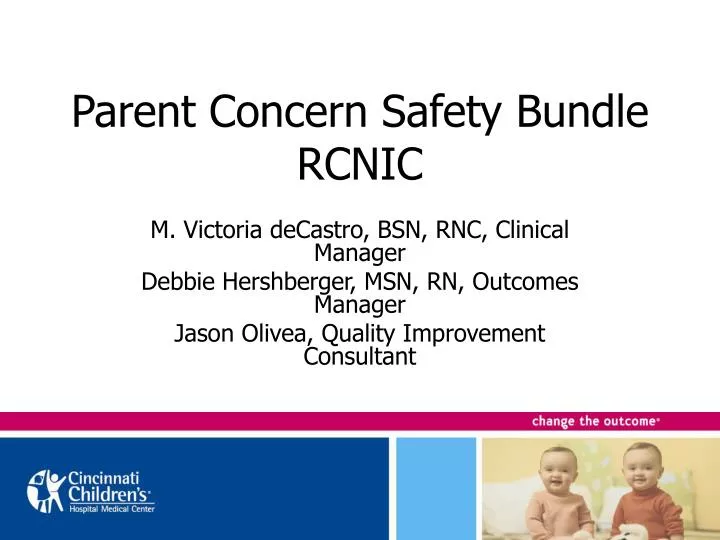 parent concern safety bundle rcnic