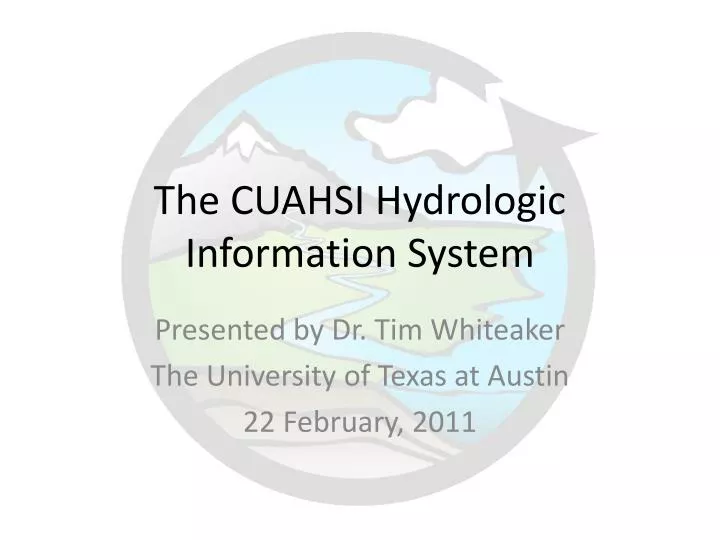 the cuahsi hydrologic information system