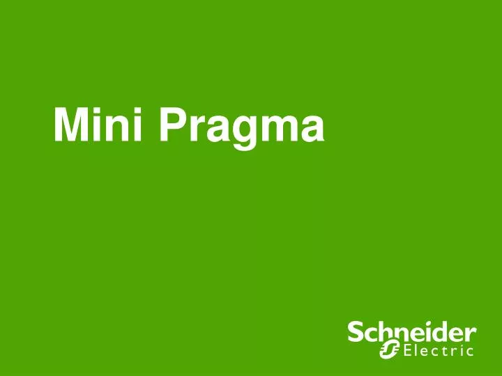 mini pragma