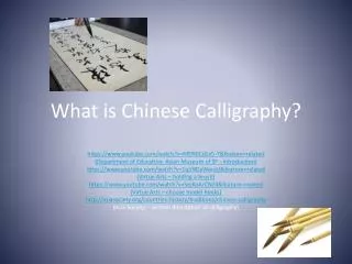 What is Chinese Calligraphy?
