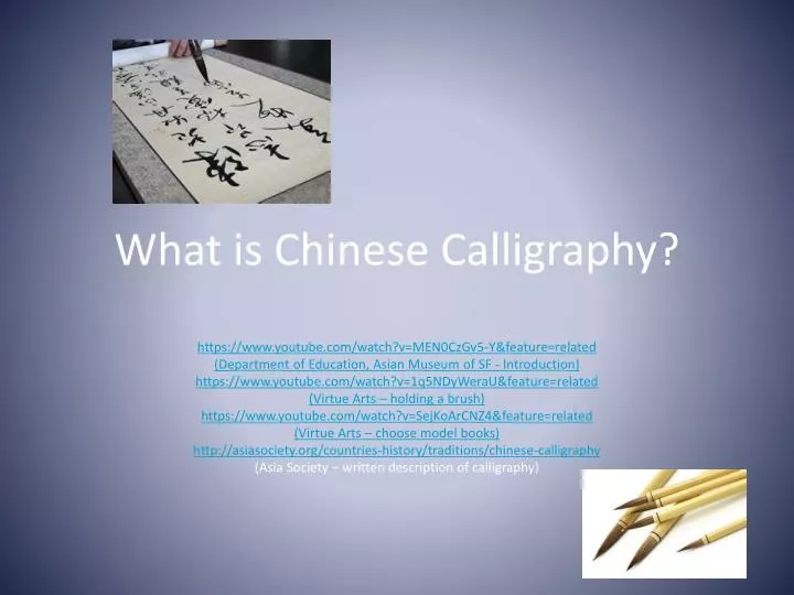 what is chinese calligraphy
