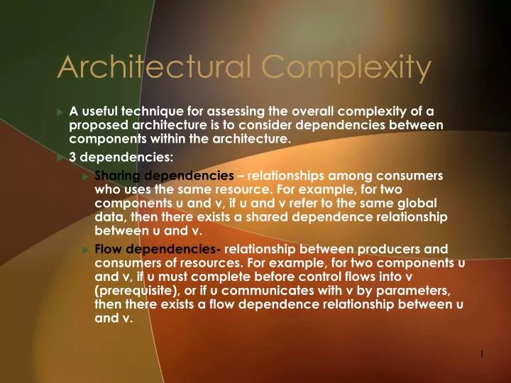 architectural complexity