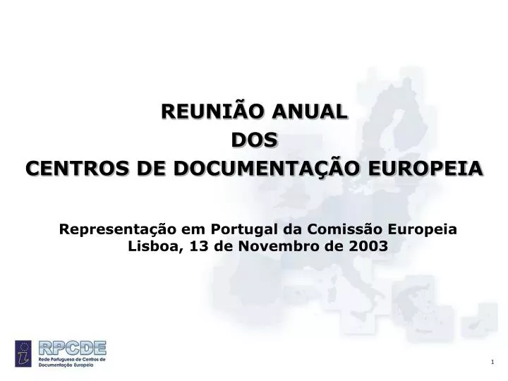 representa o em portugal da comiss o europeia lisboa 13 de novembro de 2003