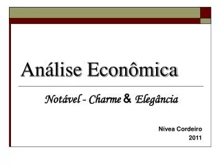 an lise econ mica