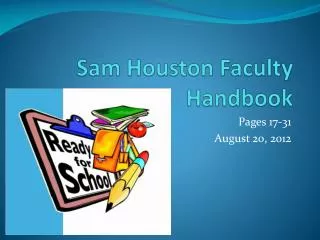 Sam Houston Faculty Handbook