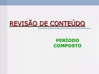 revis o de conte do