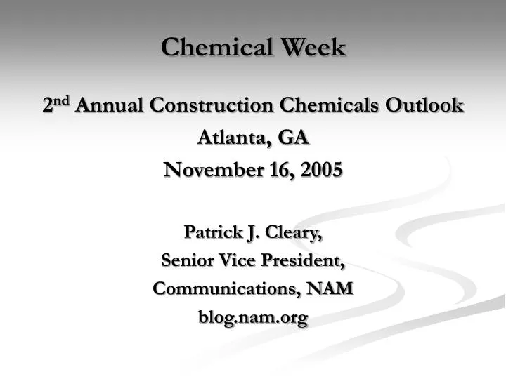 chemical week