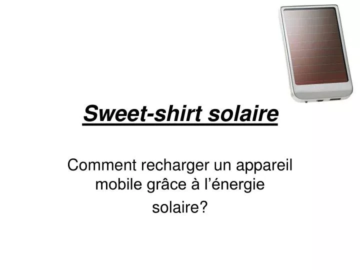 sweet shirt solaire