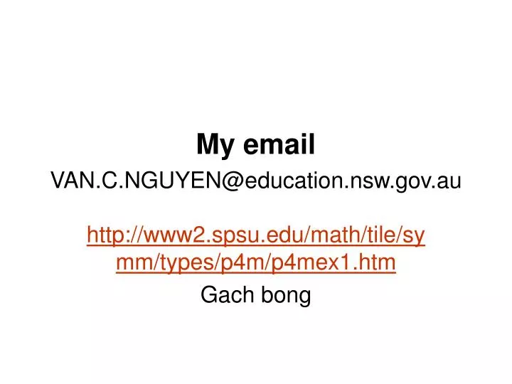 my email van c nguyen@education nsw gov au