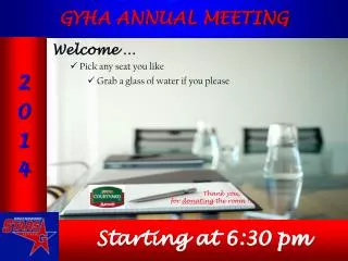 GYHA ANNUAL MEETING