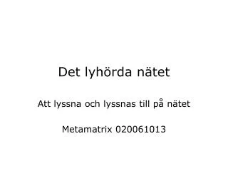 det lyh rda n tet