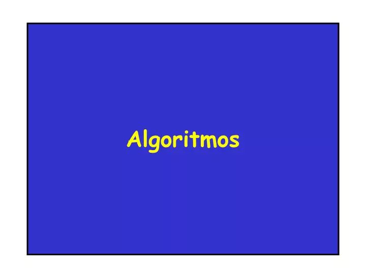 algoritmos