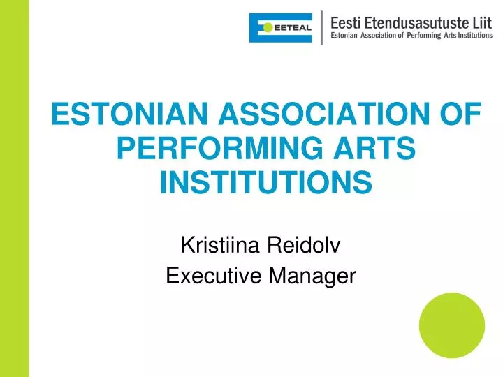 estonian association of performing arts institutions