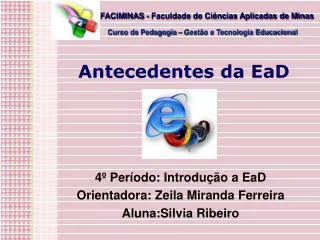 antecedentes da ead