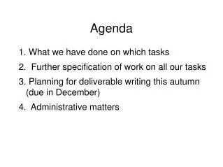 Agenda