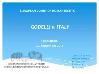 GODELLI v. ITALY