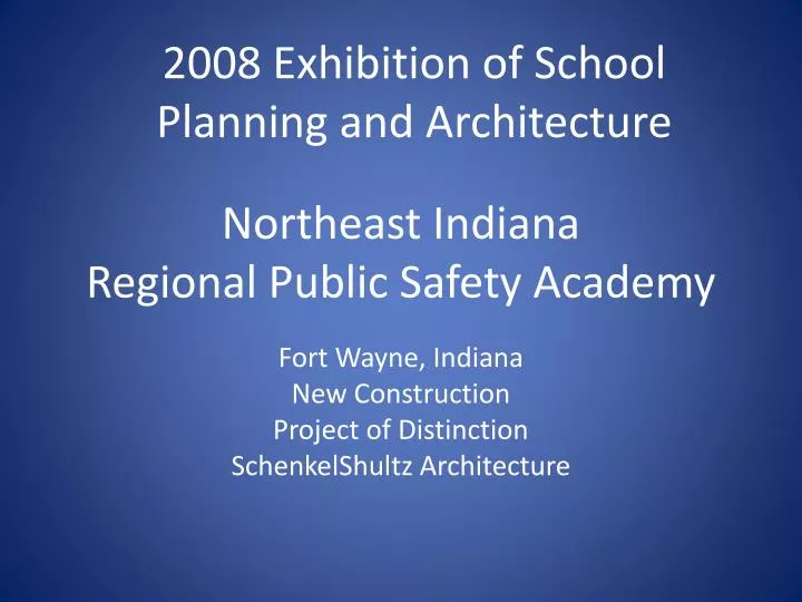 northeast indiana regional public safety academy