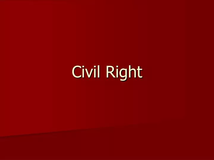 civil right