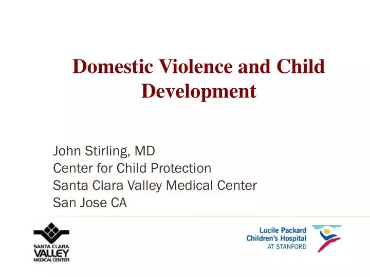 john stirling md center for child protection santa clara valley medical center san jose ca