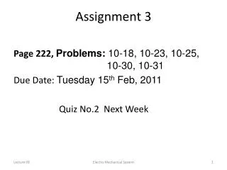 Assignment 3