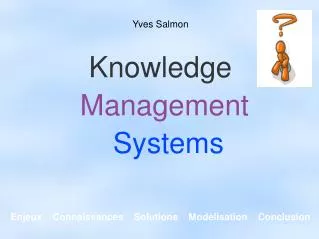 enjeux connaissances solutions mod lisation conclusion