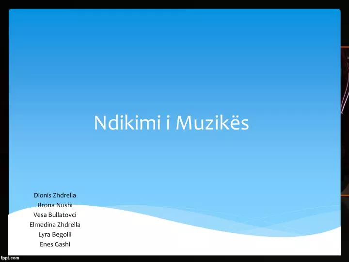 ndikimi i muzik s