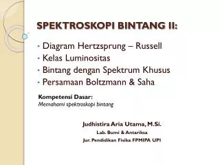 spektroskopi bintang ii