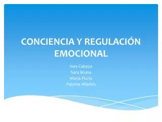 conciencia y regulaci n emocional