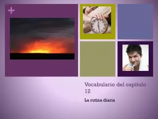 vocabulario del cap tulo 12