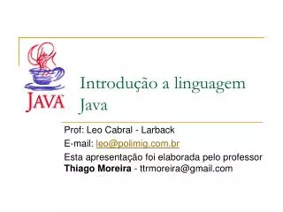introdu o a linguagem java