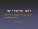 Non-Functional Testing - slide 1