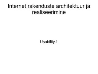 usability 1