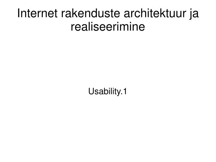 usability 1