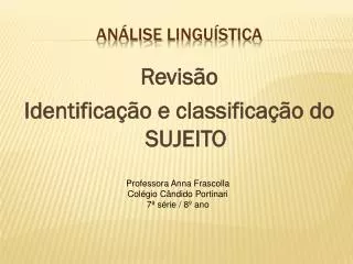 an lise lingu stica