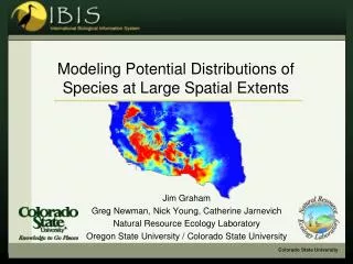 Modeling Potential Distributions of Species at Large Spatial Extents