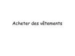 Acheter des vêtements - slide 1