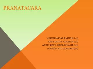 pranatacara