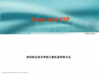 Trunk and VTP