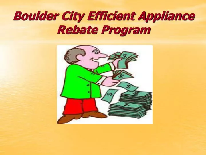 boulder city efficient appliance rebate program