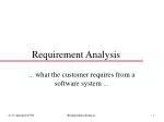 Requirement Analysis - slide 1