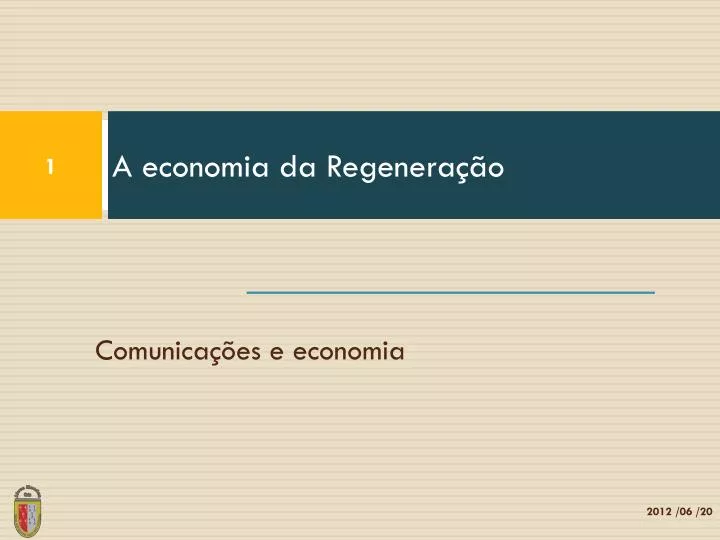 a economia da regenera o