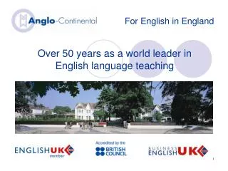 For English in England