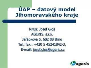 ap datov model jihomoravsk ho kraje
