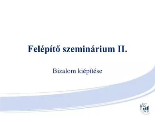 fel p t szemin rium ii