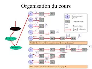 organisation du cours