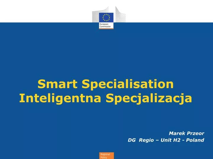 smart specialisation inteligentna specjalizacja
